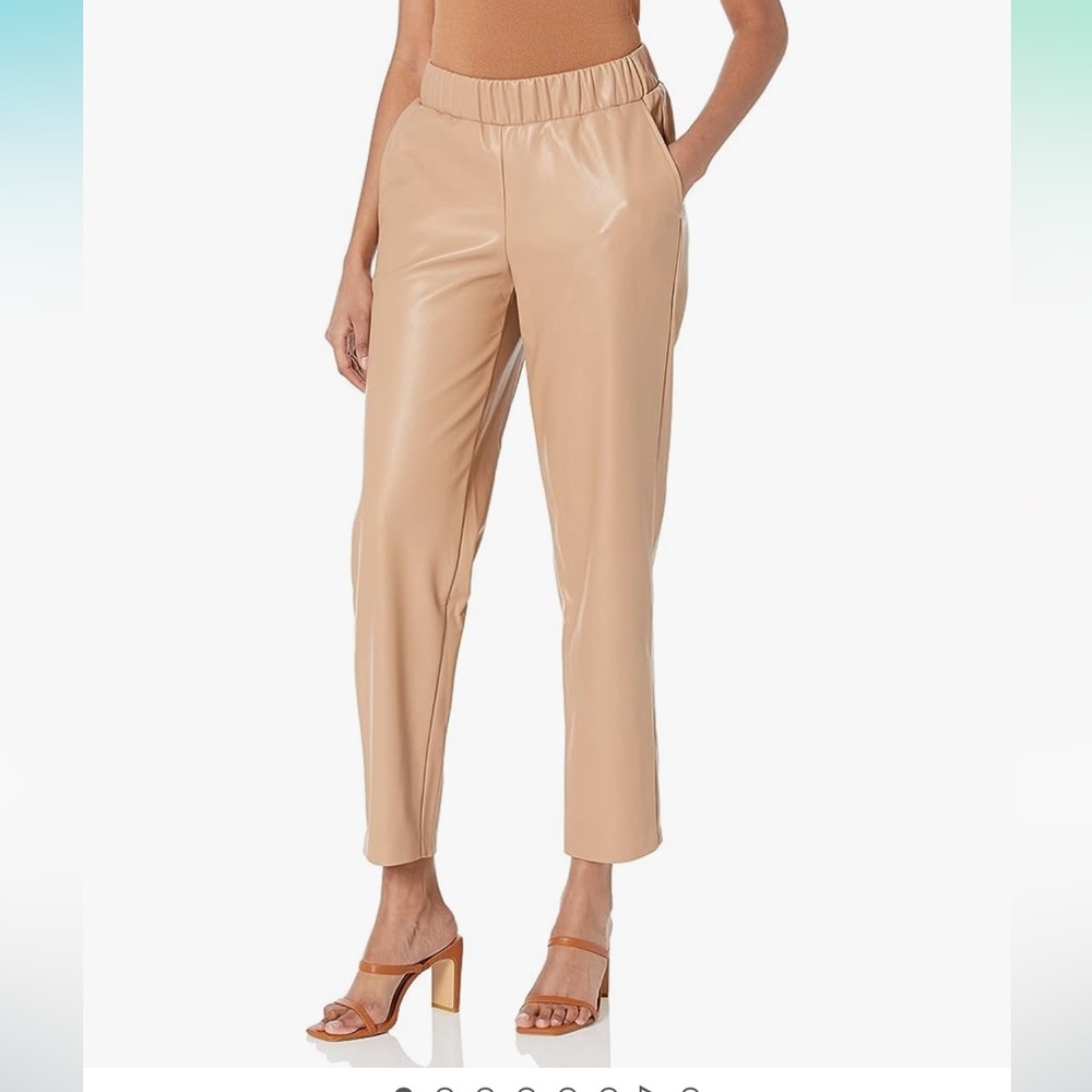 Amazon’s The Drop faux leather joggers. Size xs.